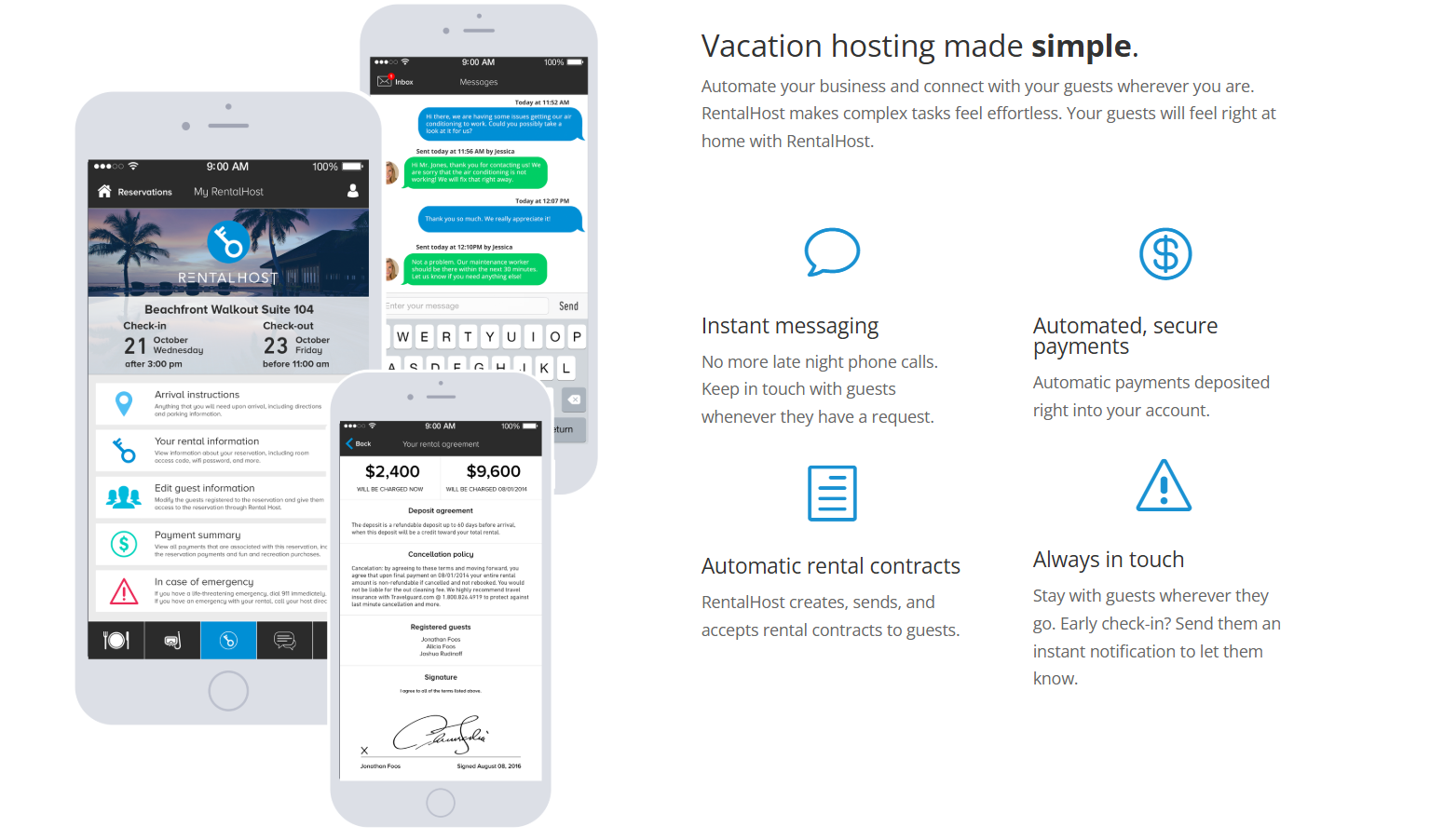 RentalHost project preview